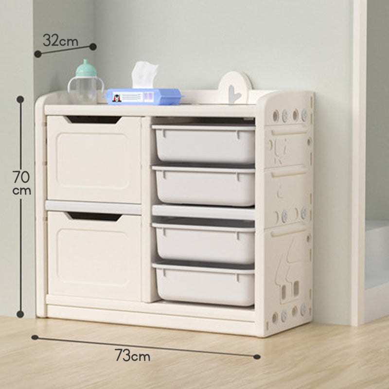 Kids Toy Storage Organizer - Book Shelf & Rack with Whiteboard for Children