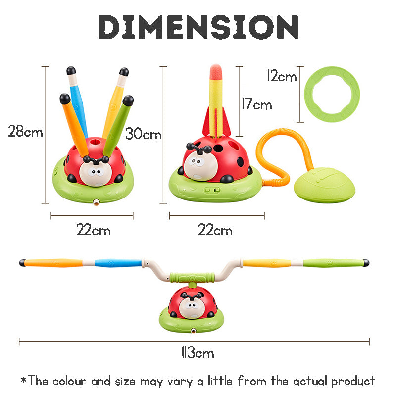 Exercise Machine for Kids Ladybug Sports Machine Sports Game Sports Toy Outdoor Toy