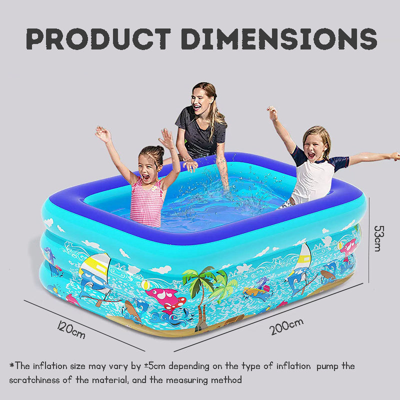 Kids Inflatable Swimming Pool – Thickened Baby Pool for Home | Play Pool & Ocean Ball Pool for Toddlers