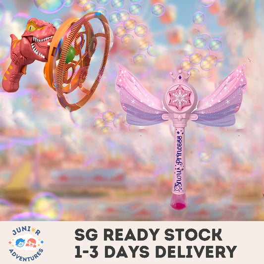 Princess Magic Wand Automatic Bubble Machine Handheld Glowing Music Fairy Wand Leak-proof Bubble Stick Dinosaur Bubble in Bubble Handheld Bubble Machine Fan Dinosaur Bubble Machine Summer Outdoor Bubble Gun Big Bubble Children's Toy