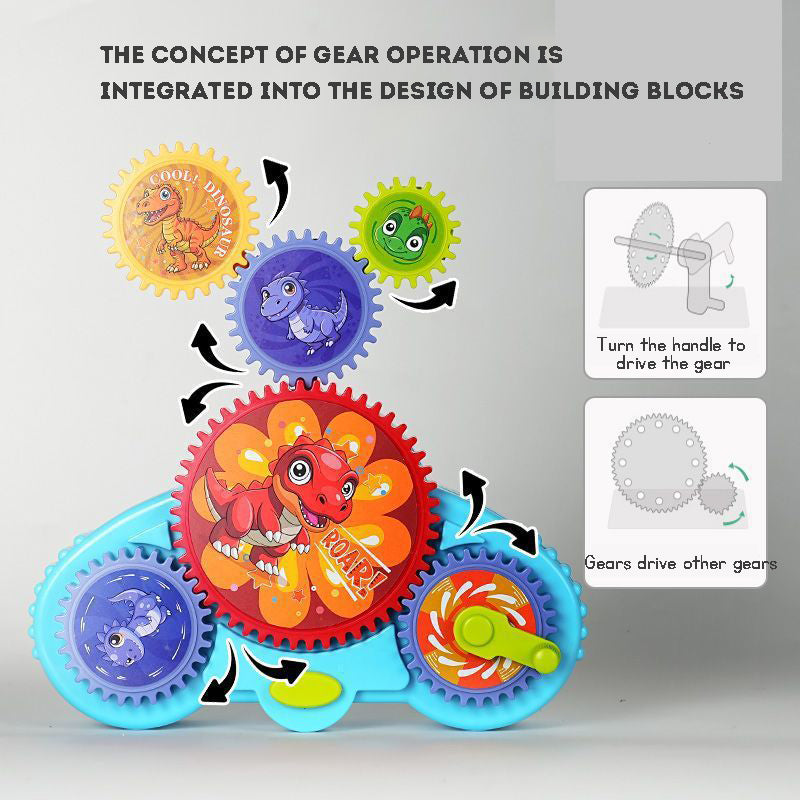 Children's Electric Building Blocks Transform Gear Construction DIY Educational Assembly Toy Set