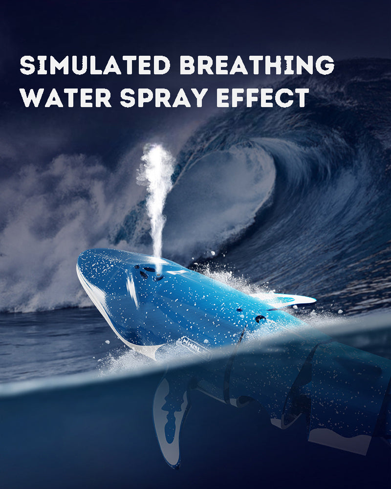 Kid's remote control shark Toy electric toy rc toy water toy cool lights and water spray gift for boys