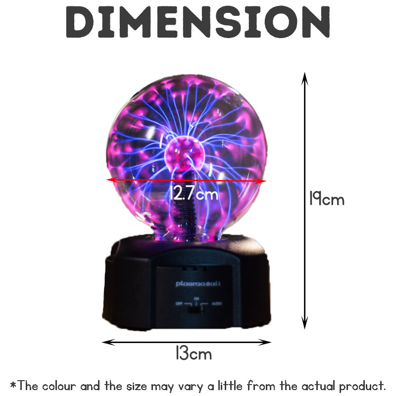 Plasma Ball Lamp – Electric Touch-Sensitive Light Globe | Decorative Night Light for Kids & Adults