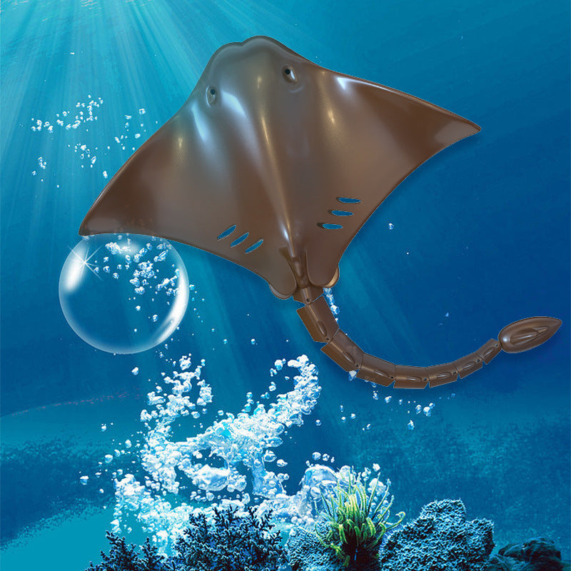 Kid's remote control shark Toy electric toy rc toy water toy cool lights and water spray gift for boys