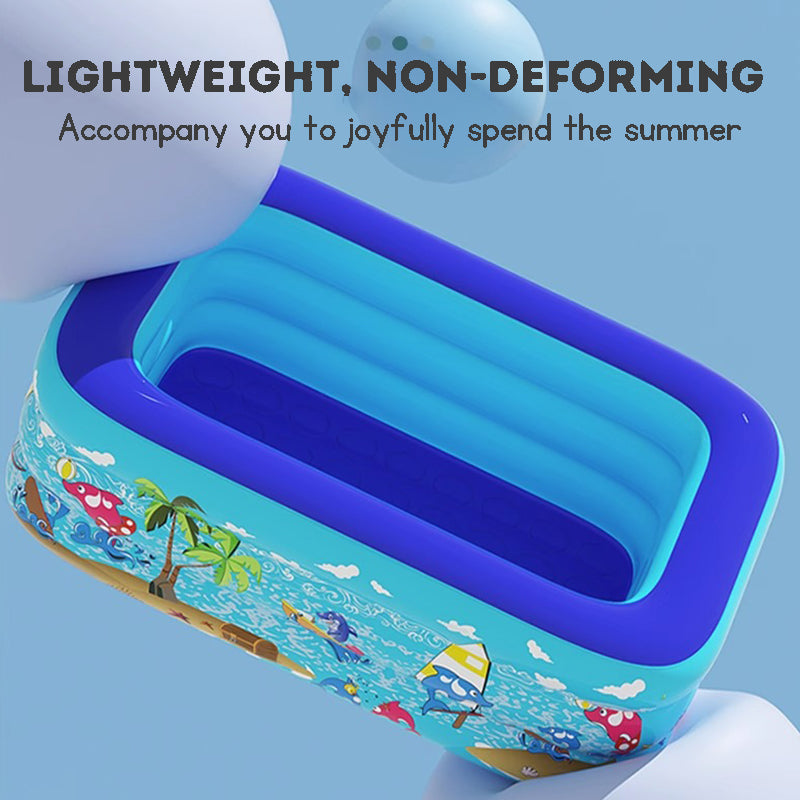 Kids Inflatable Swimming Pool – Thickened Baby Pool for Home | Play Pool & Ocean Ball Pool for Toddlers