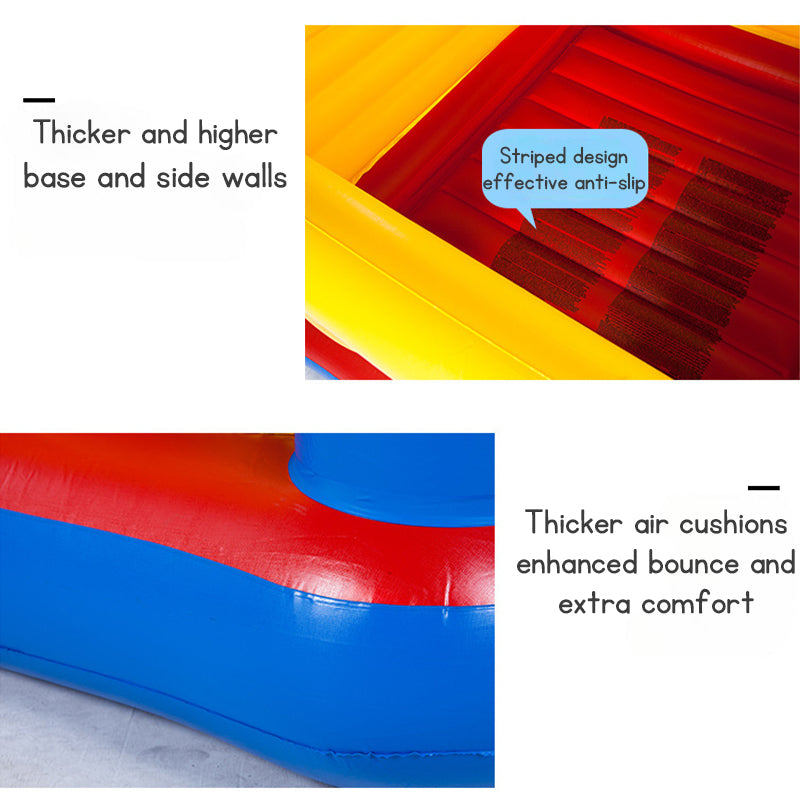 Kids Bouncy Castle Inflatable Trampoline - Indoor & Outdoor Jumping Game for Children