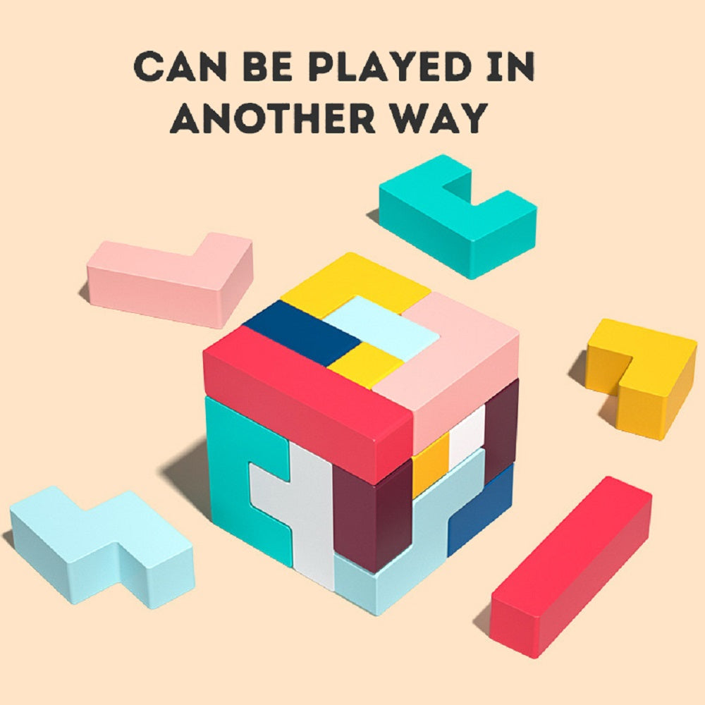 3D Tetris Puzzle Building Blocks – Multifunctional Jigsaw Board Toy for Kids | Educational Brain-Boosting Game