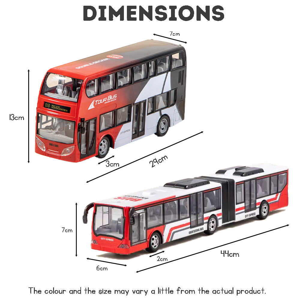 Remote Control Double Decker Bus Toy – RC Vehicle with Cool Lights | Safe, Durable Gift for Kids & Boys