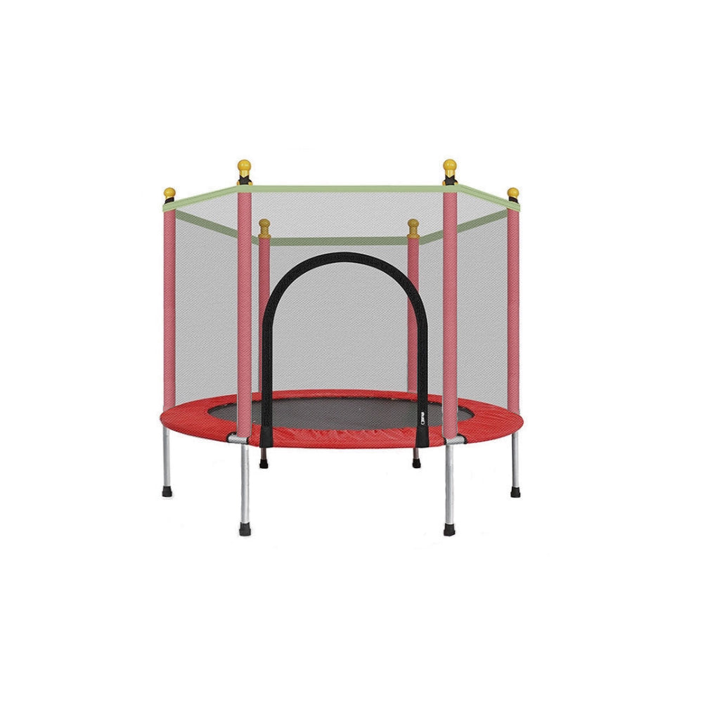 Kids Trampoline with Safety Enclosure Net – Indoor/Outdoor Trampoline for Toddlers, Parent-Child Interactive Play