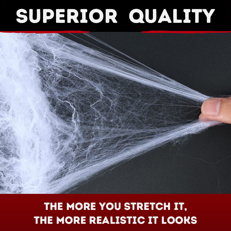 Halloween Decoration Halloween Stretchable Spider Web 150pcs Spider cobweb Outdoor Indoor Home Party Decoration Home Decor