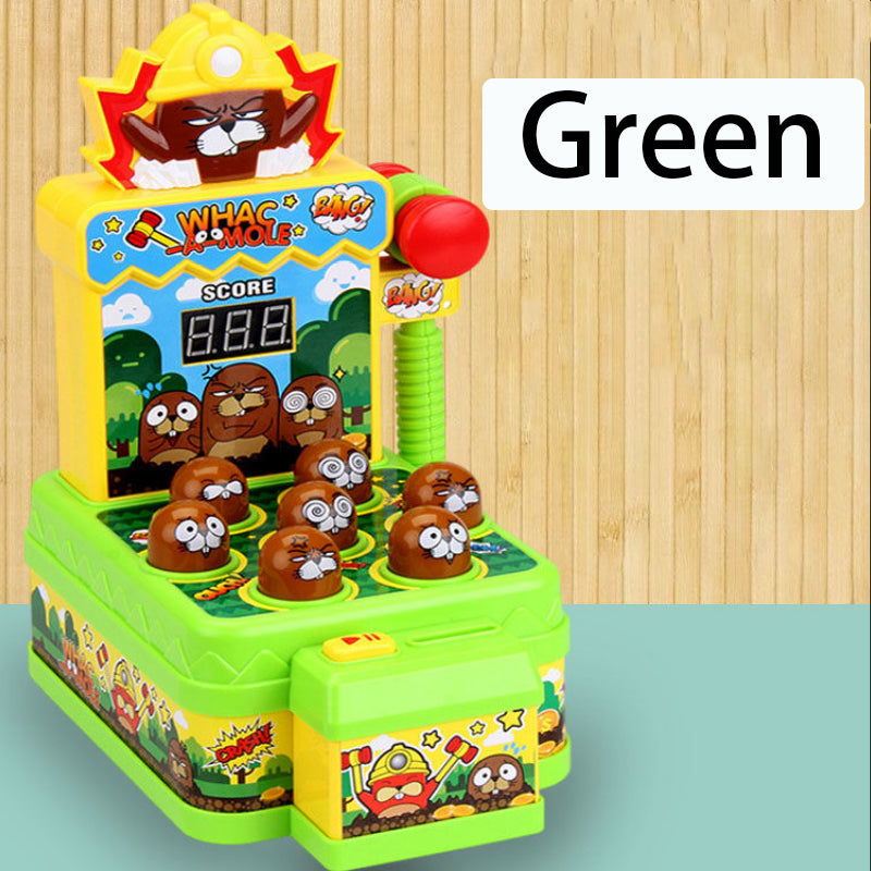 Cartoon Zombie Whack-a-Mole Toy – Mini Electronic Hammer Game for Kids | Fun Interactive Halloween Gift