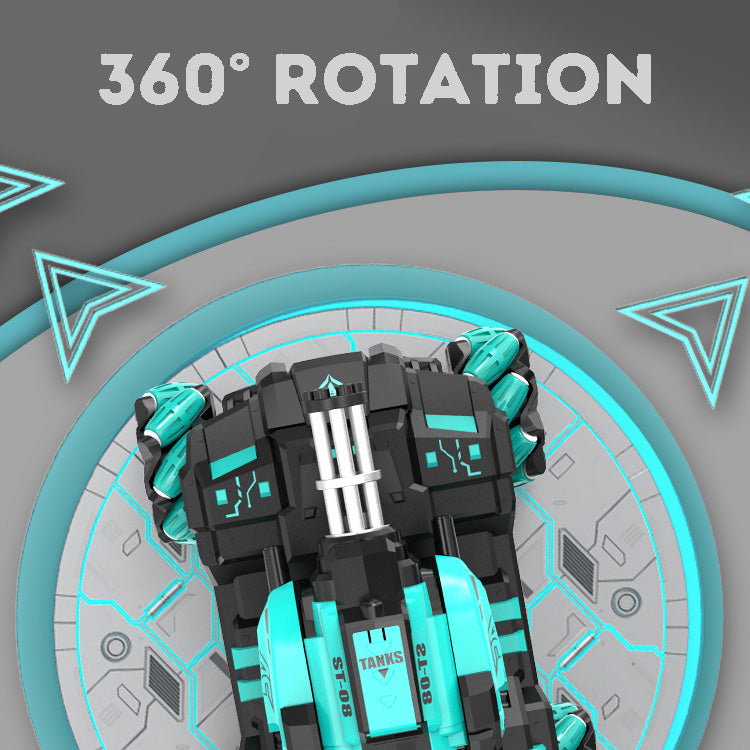 Rechargeable Remote Control Tank with Gesture & Remote Sensing | Water Beads Shooting & Large Water Bullets Arm Toy for Kids