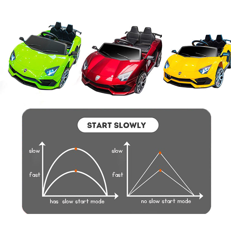 Kids Electric Lamborghini Sports Car - Rechargeable, Remote Control, Music, Lights, Multifunctional Toy - Gift for Boys & Girls