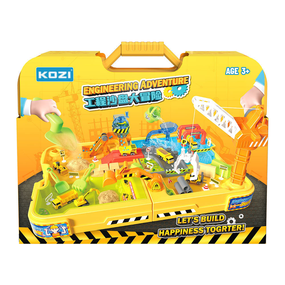 Children's Space Sand Toy Set Portable Handheld Set Puzzle Sand Table Engineering Toy