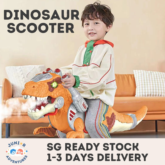 Multifunctional Dinosaur Ride-On Toy – T-Rex Scooter with Music & Light Effects for Kids