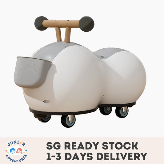 Kids Twist Ride-On Car with Music – Peanut Design, Swivel Wheels, Anti-Tip, for Ages 1-3 | Birthday Gift for Boys & Girls