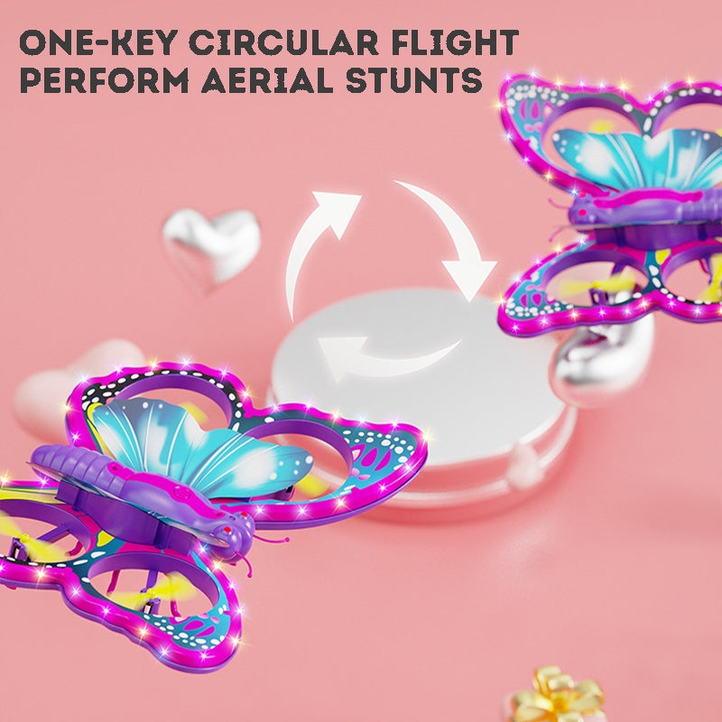 Kids Remote Control Toy Kids Drone Flying Butterfly Toy Remote Control Quad Copter RC Helicopter Drone for Kids