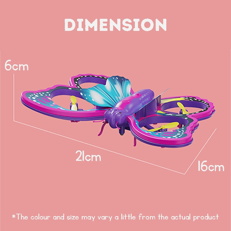 Kids Remote Control Toy Kids Drone Flying Butterfly Toy Remote Control Quad Copter RC Helicopter Drone for Kids