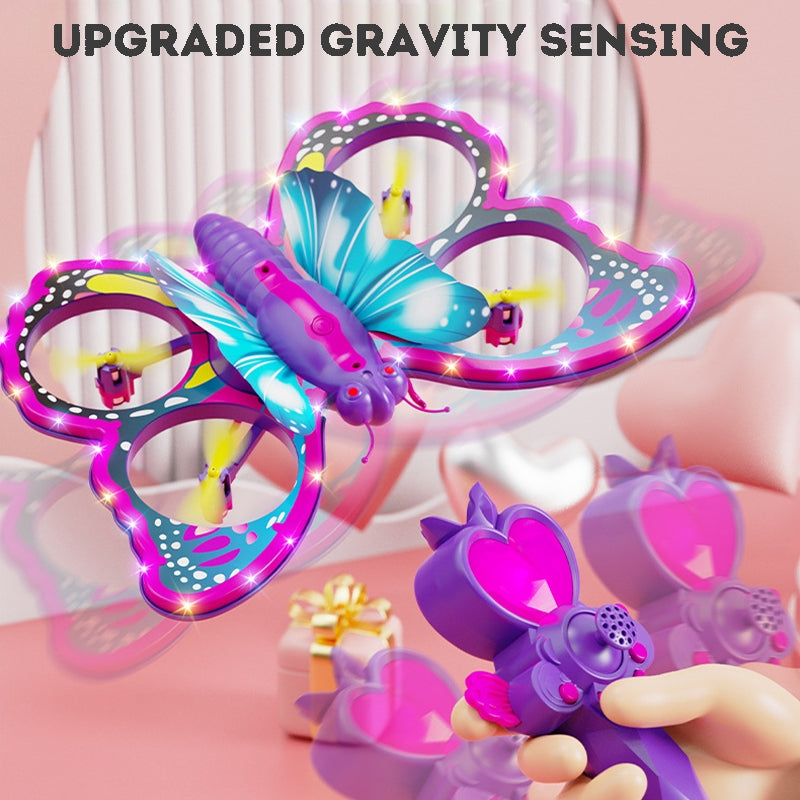 Kids Remote Control Toy Kids Drone Flying Butterfly Toy Remote Control Quad Copter RC Helicopter Drone for Kids