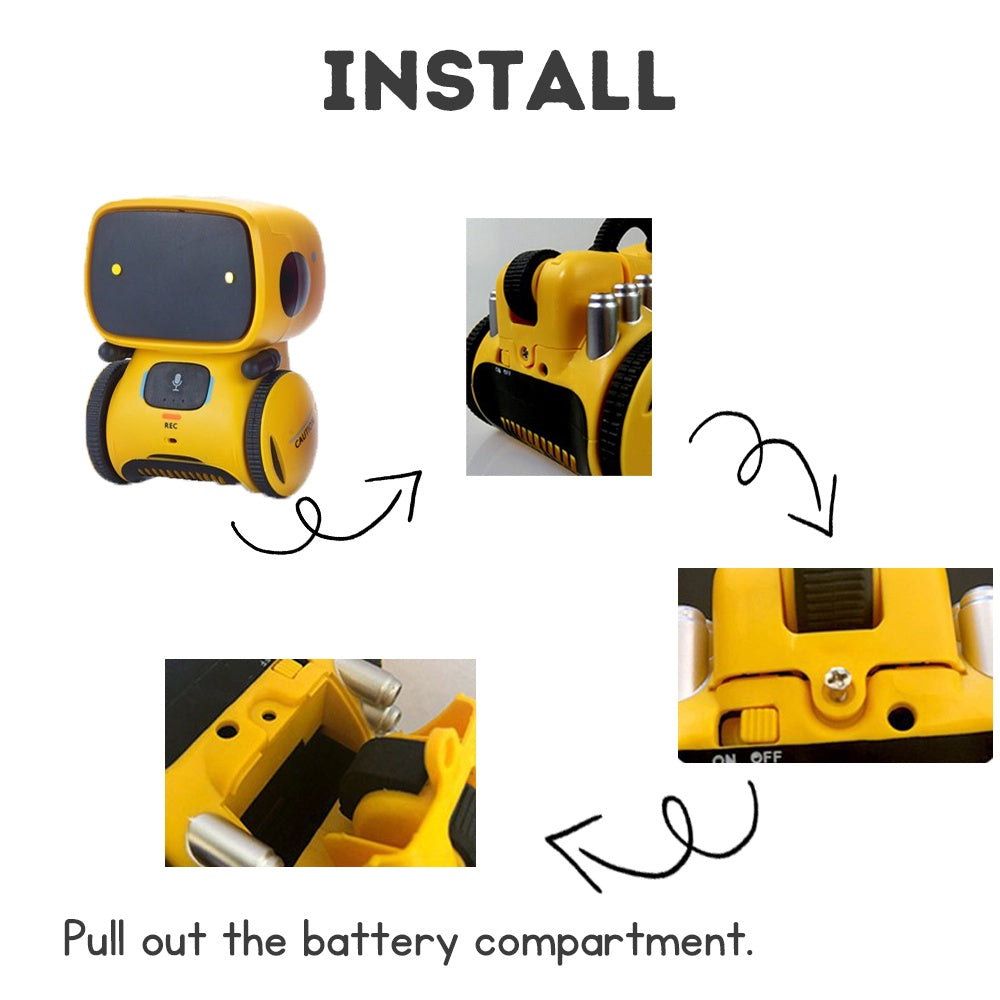 Kids Smart Talking Robot Toy – Interactive Educational Robot for Boys & Girls Age 3+