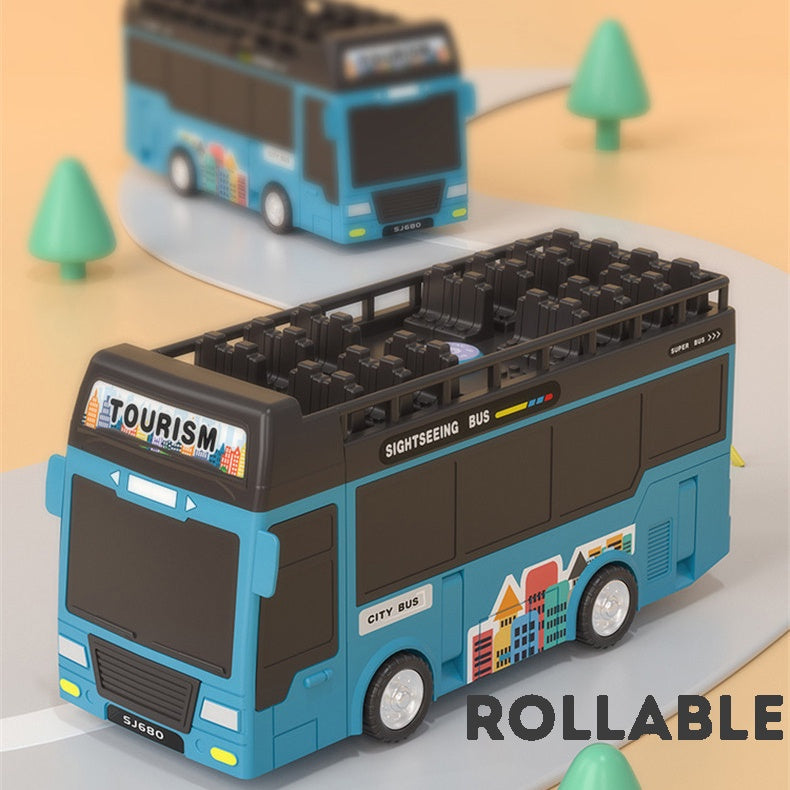 Kids Bus Toy with Sound & Light – Educational Steering Wheel Gear Toy with Music | Learning Vehicle for Toddlers