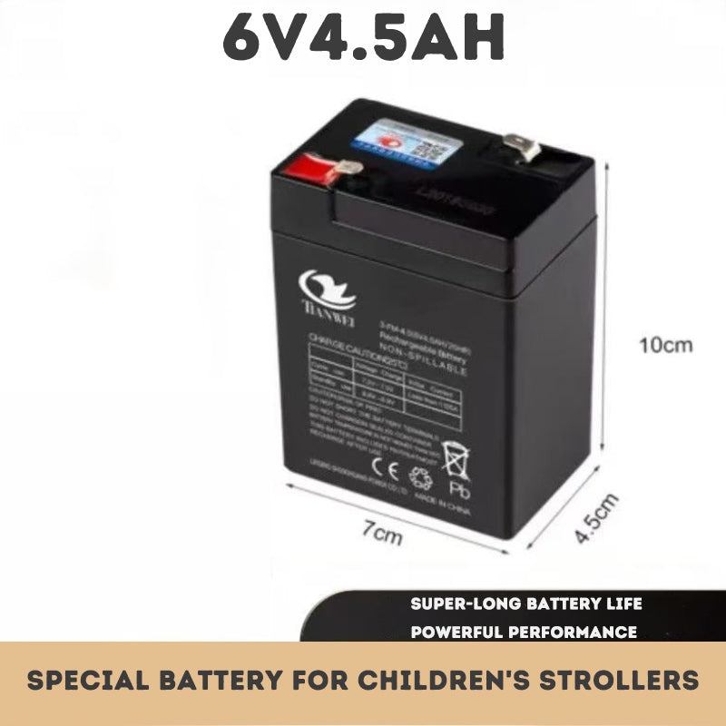 Kids 3-Wheel Scooter & Electric Ride-On Bike WIth Safety Mark Charger