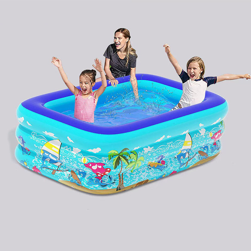 Kids Inflatable Swimming Pool – Thickened Baby Pool for Home | Play Pool & Ocean Ball Pool for Toddlers
