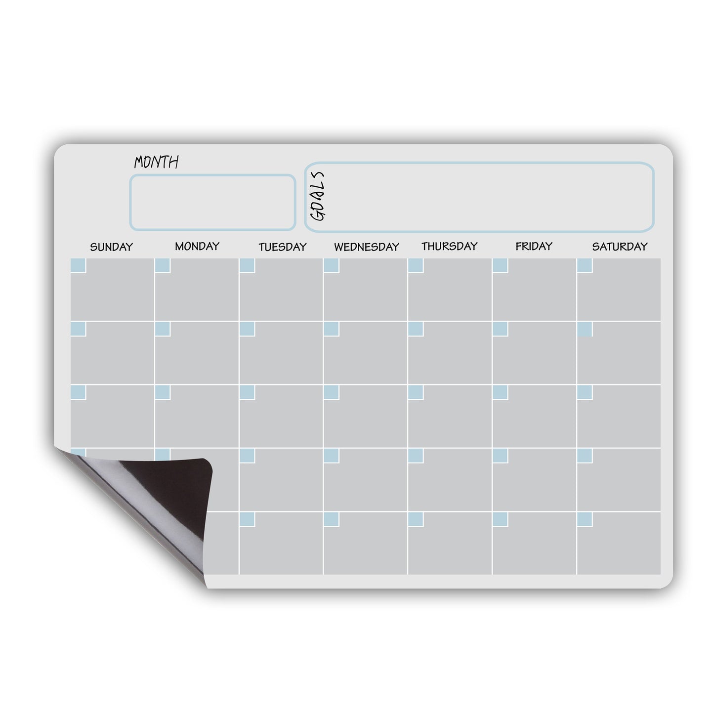 Magnetic A3 monthly schedule planner message board refrigerator magnet erasable 8 colors whiteboard markers whiteboard eraser