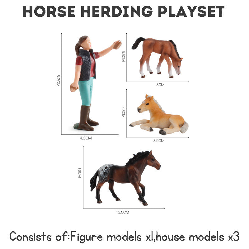 Simulation Poultry Farm Animal Model Pretend Play Farmer Figures Toys Farm Animal Toys For Kids