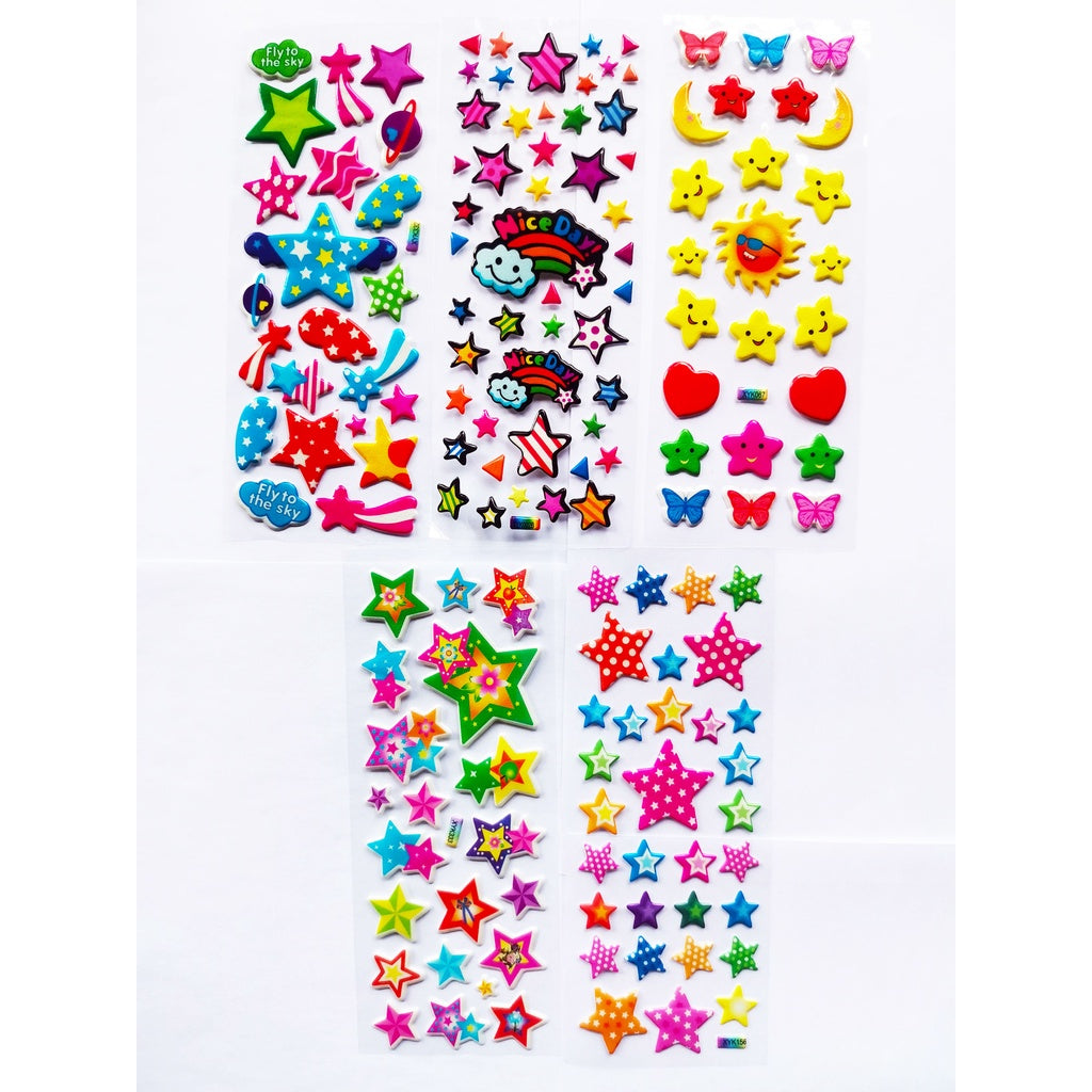 10 sheets of Animals, dinosaurs, various styles of 3D stickers, bubble stickers,children's birthday gift