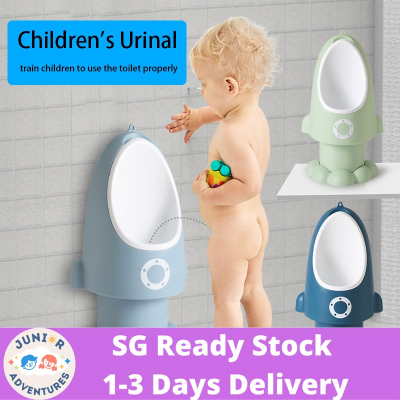 Training Urinal for Boys – Toddler Pee Trainer with Funny Target Spinner | Wall-Mounted Baby Potty for Bathroom Use