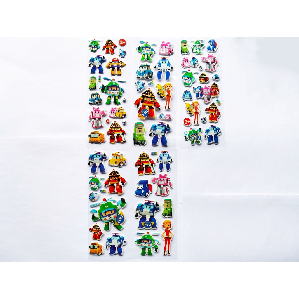 10 sheets of Animals, dinosaurs, various styles of 3D stickers, bubble stickers,children's birthday gift