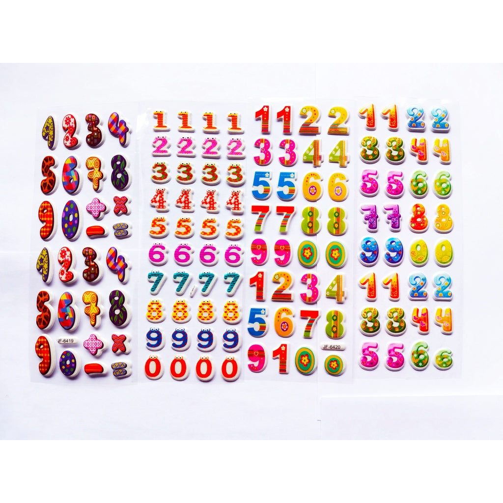 10 sheets of Animals, dinosaurs, various styles of 3D stickers, bubble stickers,children's birthday gift