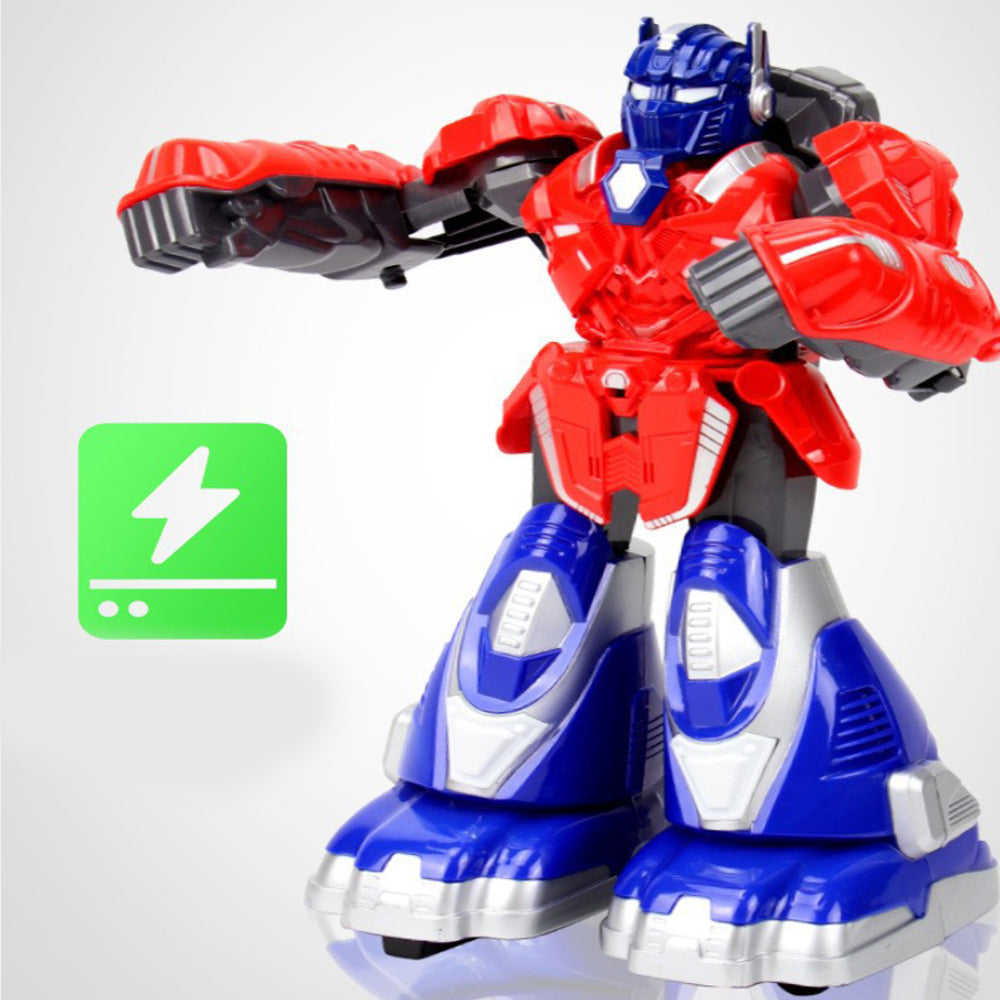 Remote-controlled combat robot toy with lights sound and boxing robot game ideal birthday gift for boys