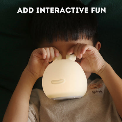 LED Silicone Night Light with Timer and Remote Control for Children's Bedroom Lamp