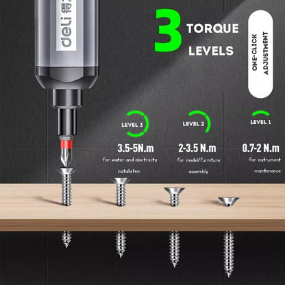 Mini Electric Screwdriver Tool USB Power Tool Cordless Drill Tool Bit Manual Repair Tool