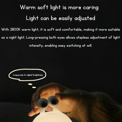 LED Silicone Night Light with Timer and Remote Control for Children's Bedroom Lamp