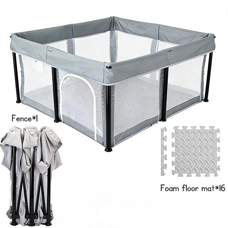 Baby Foldable No Assembly Playpen Travel Portable Fence Safe Play Yard Home Playground