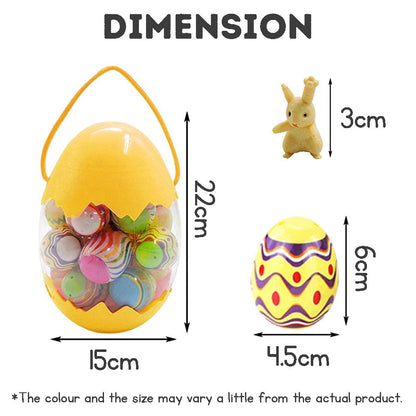 Easter Eggs Children's Bucket Blind Box Cartoon Rabbit Creative Colorful Capsule Toys