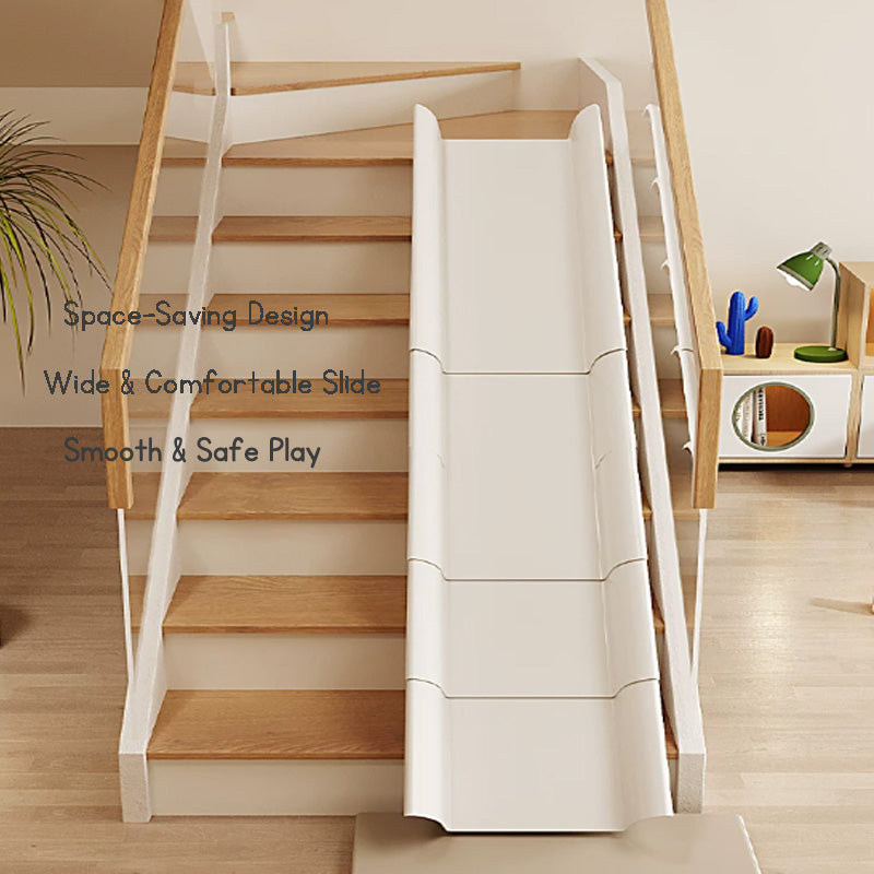 Kids Indoor Stair Slide, Adjustable Length Staircase Slide (170–390cm), No Installation, Anti-Slip Base, Safe PP Material, Space Saving Home Playground for Toddlers
