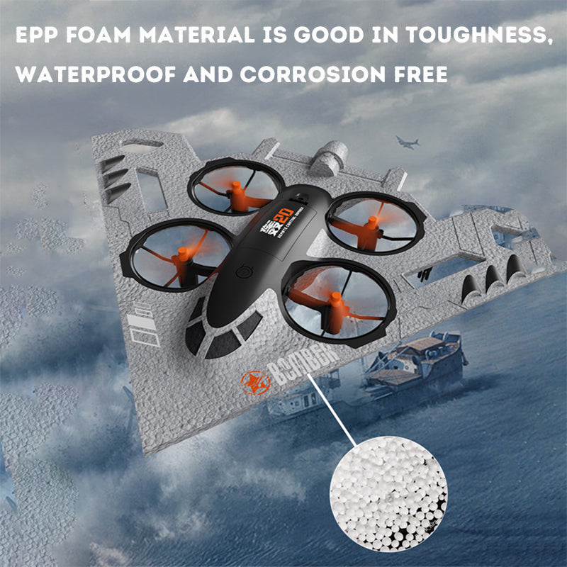 Kids RC Drone Three In One Airplanes Flying Toy Remote Control Quad Copter Drone Plane