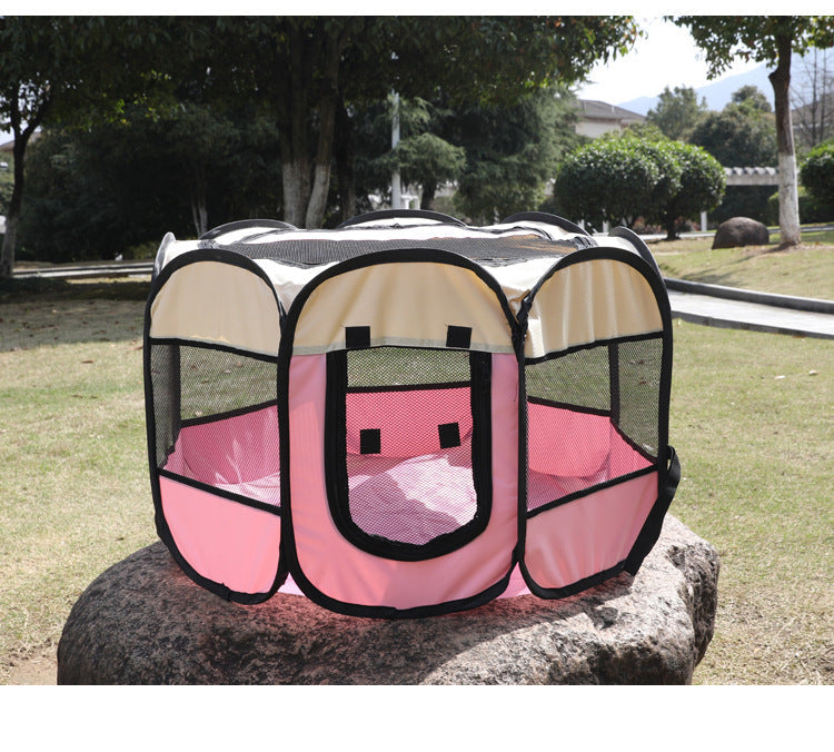 Foldable Fence Tent with Oxford Fabric Zipper Closure for Convenient Storage