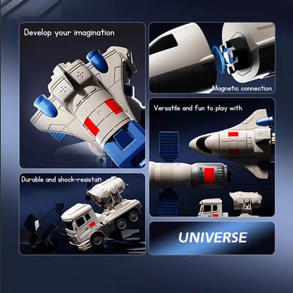 Magnetic Transformation Engineering Car Assembled Toy Deformation Robot Car Toy For Kids