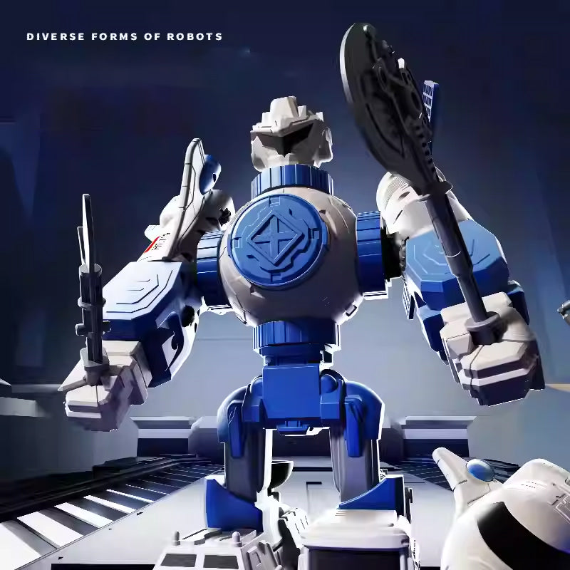 Magnetic Transformation Engineering Car Assembled Toy Deformation Robot Car Toy For Kids