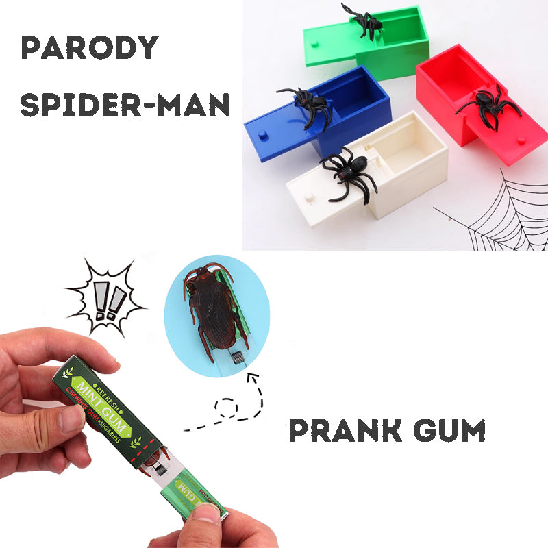 April Fool's Day Prank Toys Water Guns trick toy Fake Insect Practical Joke Electric Shock Pens Toy