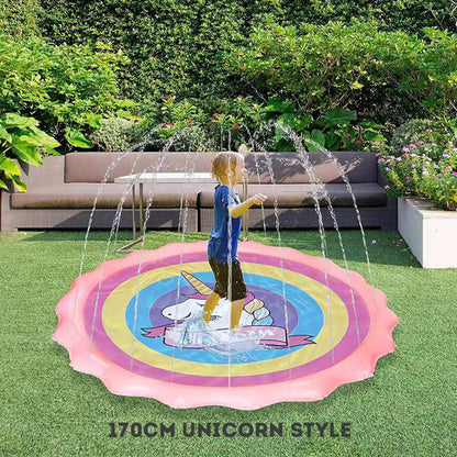 Kid's outdoor splash pad sprinkler pad spray mat summer grass water toy