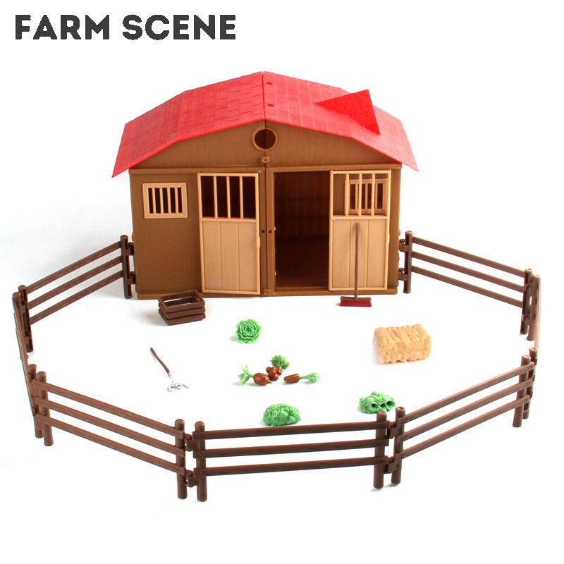 Simulation Poultry Farm Animal Model Pretend Play Farmer Figures Toys Farm Animal Toys For Kids