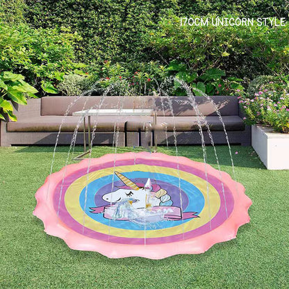 Kid's outdoor splash pad sprinkler pad spray mat summer grass water toy