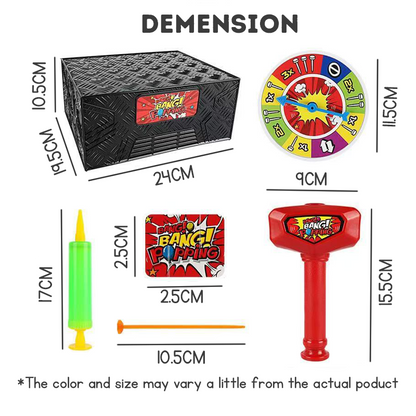 Kids Surprise Prank Toy and Party Game Collection, Balloon Popping Hammer Challenge, Pop-Up Pirate Barrel, Dinosaur Surprise House and Multiplayer Interactive Toys