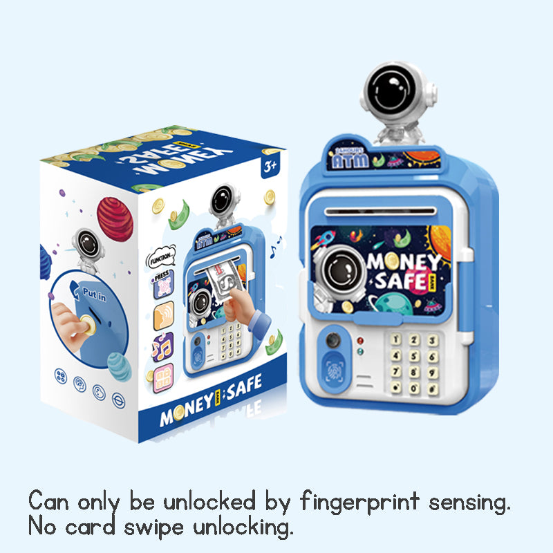 ATM Bank Savings Box Fingerprint Money Savings Box Coin Machine Children's Multi functional Safe Box